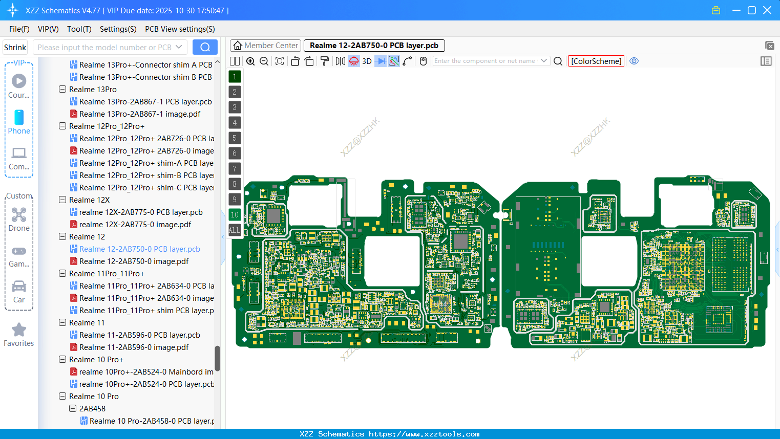 Realme 12-2AB750-0 PCB Layer